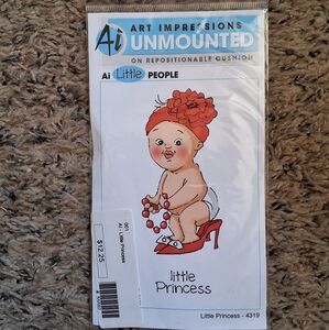 Art Impressions Little Princess unmount cling rubber stamp